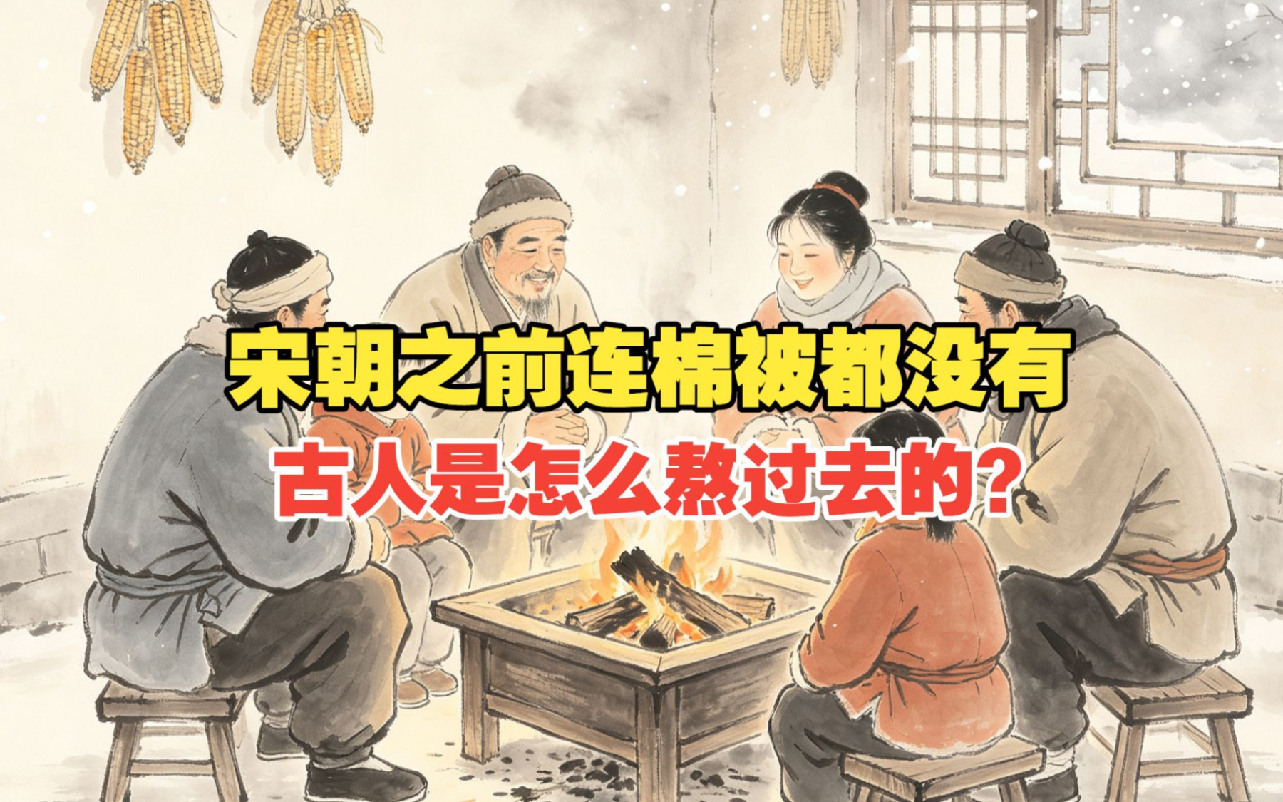 宋朝之前连棉被都没有，零下几十度的寒冬，古人是怎么熬过去的？