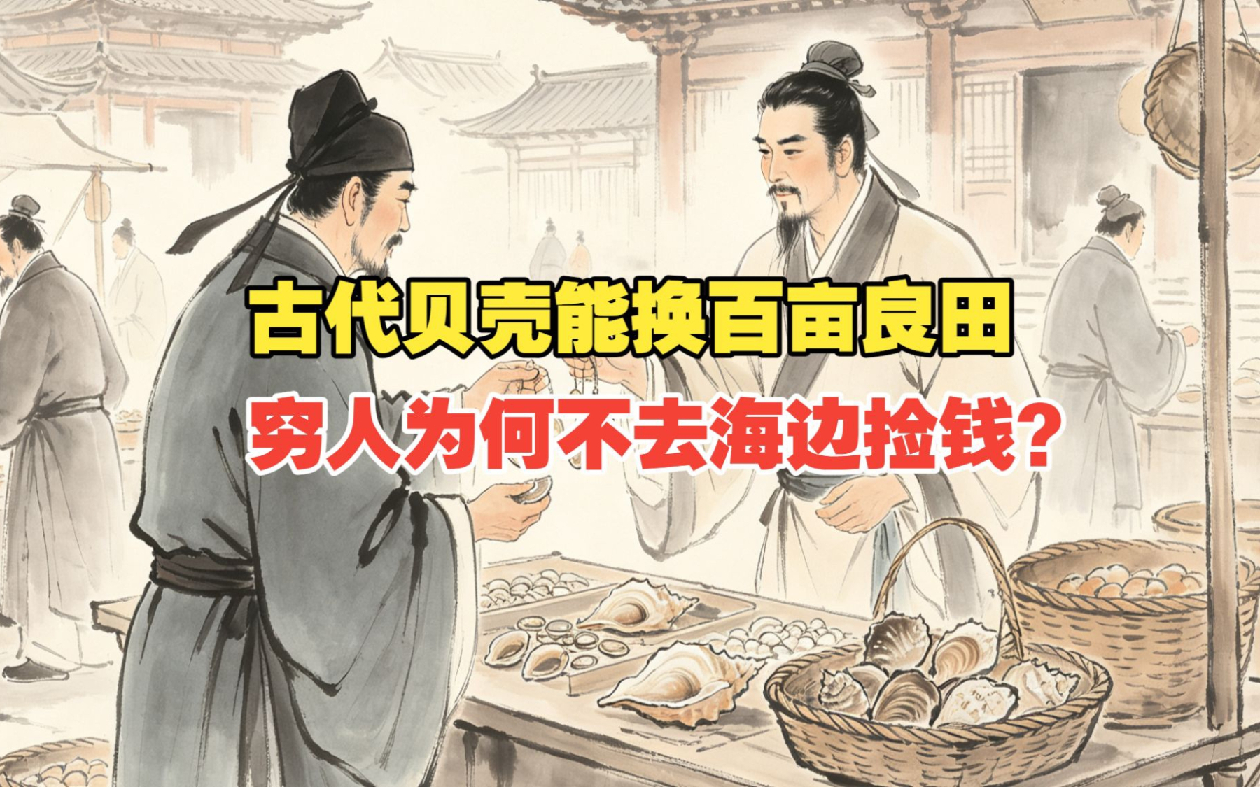 古代贝壳能换百亩良田，穷人为何不去海边捡钱？