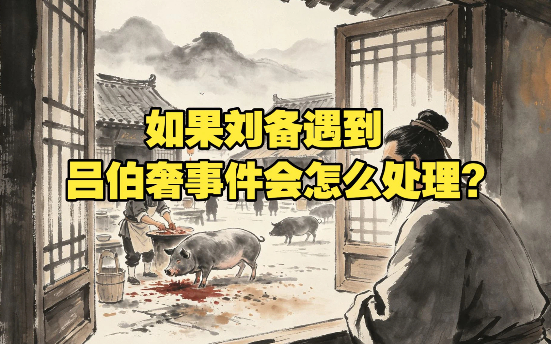 如果刘备遇到吕伯奢事件会怎么处理