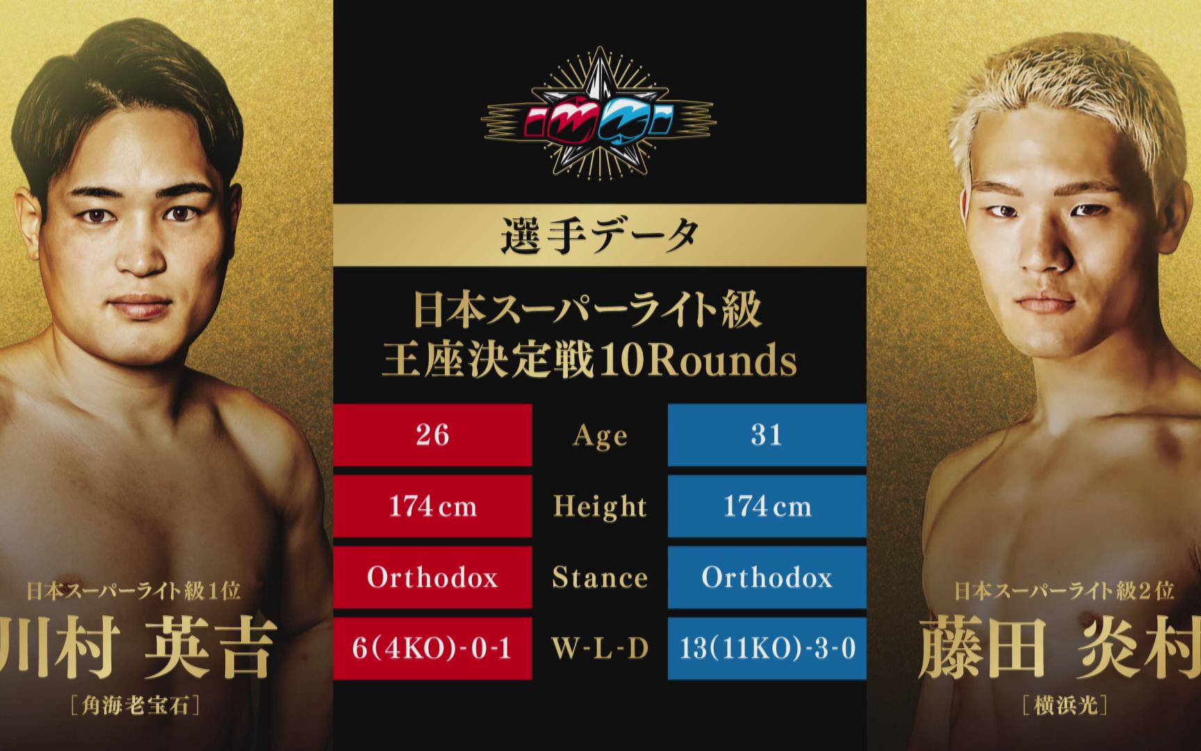 川村英吉 vs 藤田炎村（二番战）