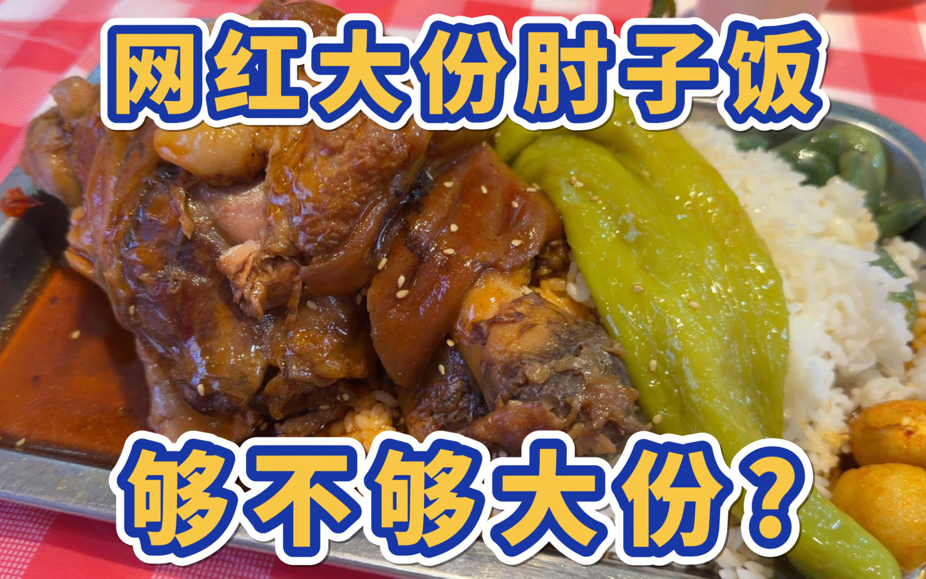 网红大份肘子饭，够不够大份？