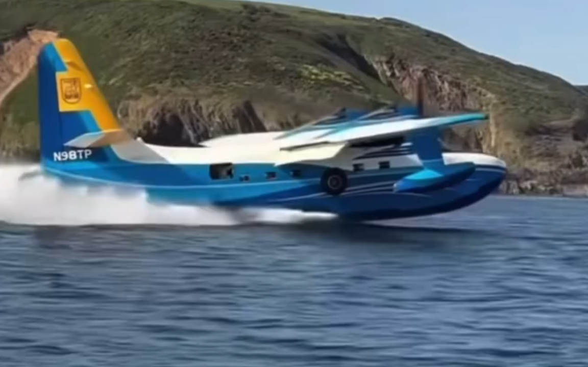 Hu-16 水上飞机 起飞