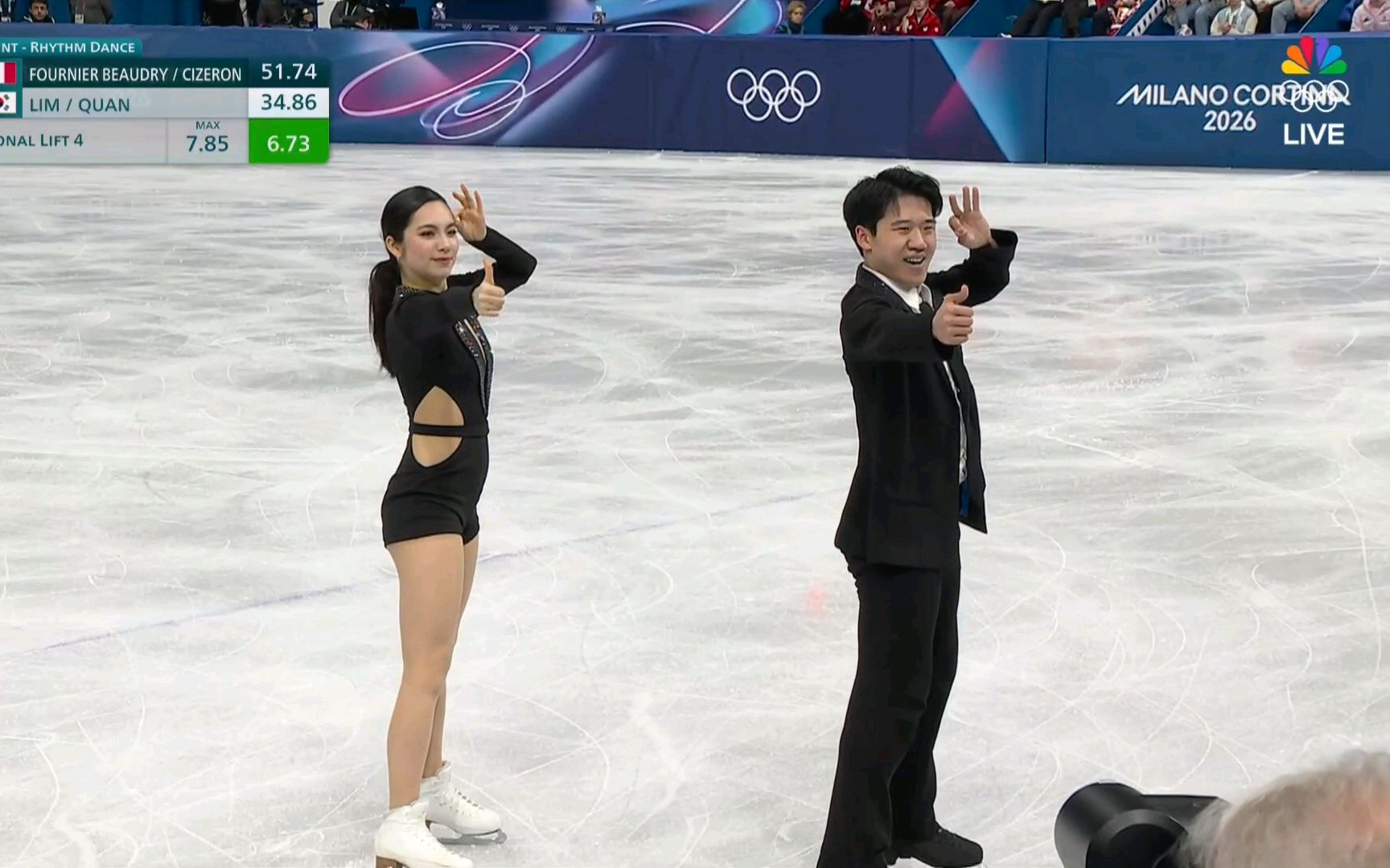 【林海娜/全晔】Hannah Lim/Ye Quan2026米兰科尔蒂纳冬奥会团体赛RD