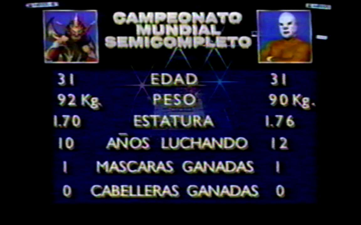 【CMLL】兽神莱卡 vs. Dr. Wagner Jr. (1996.11.15)