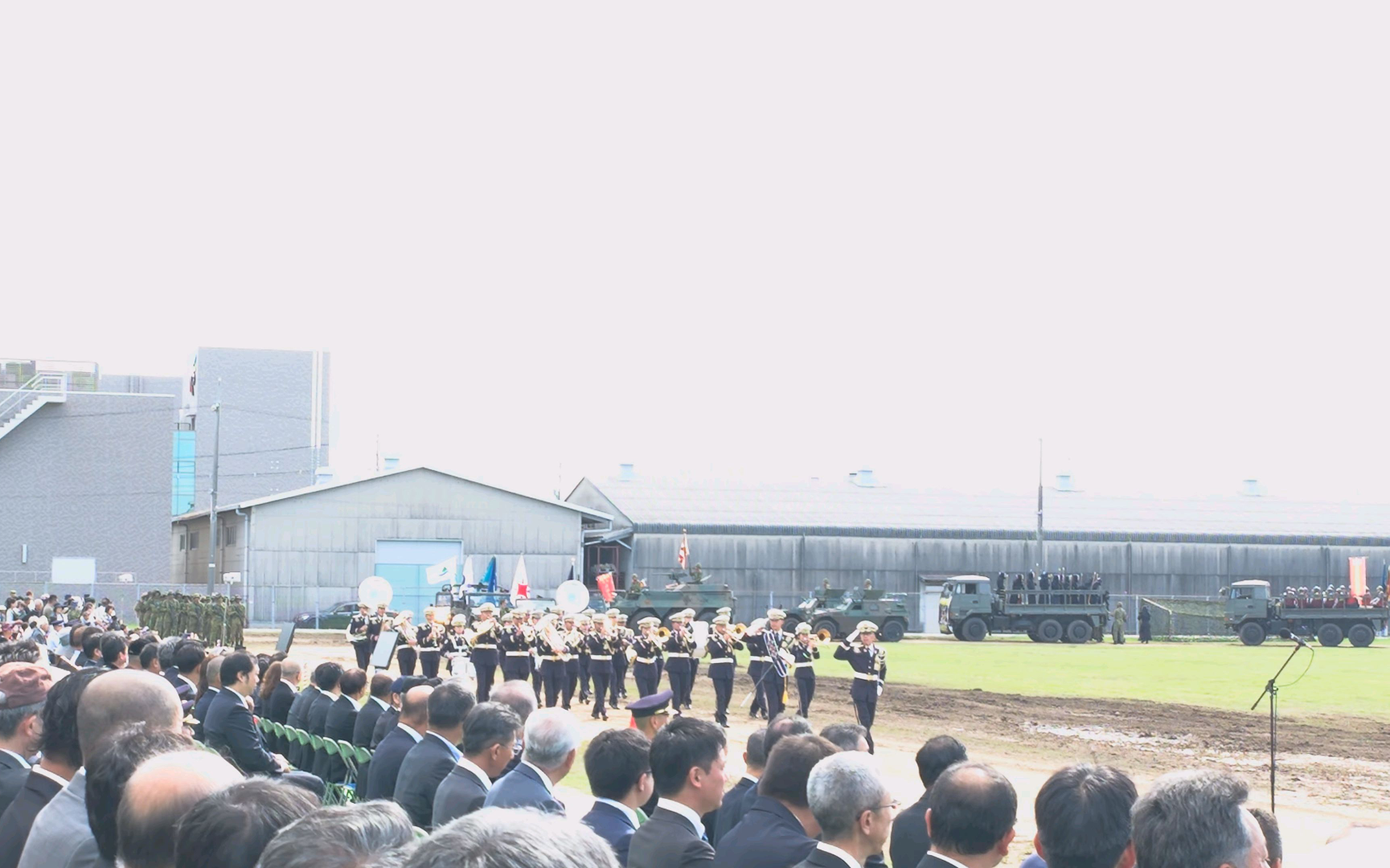 観閲行進　陸上自衛隊米子駐屯地創設74周年記念行事　2024年10月6日