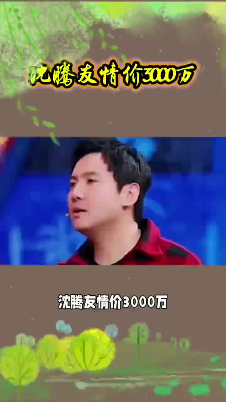 沈腾 友情价 3000万