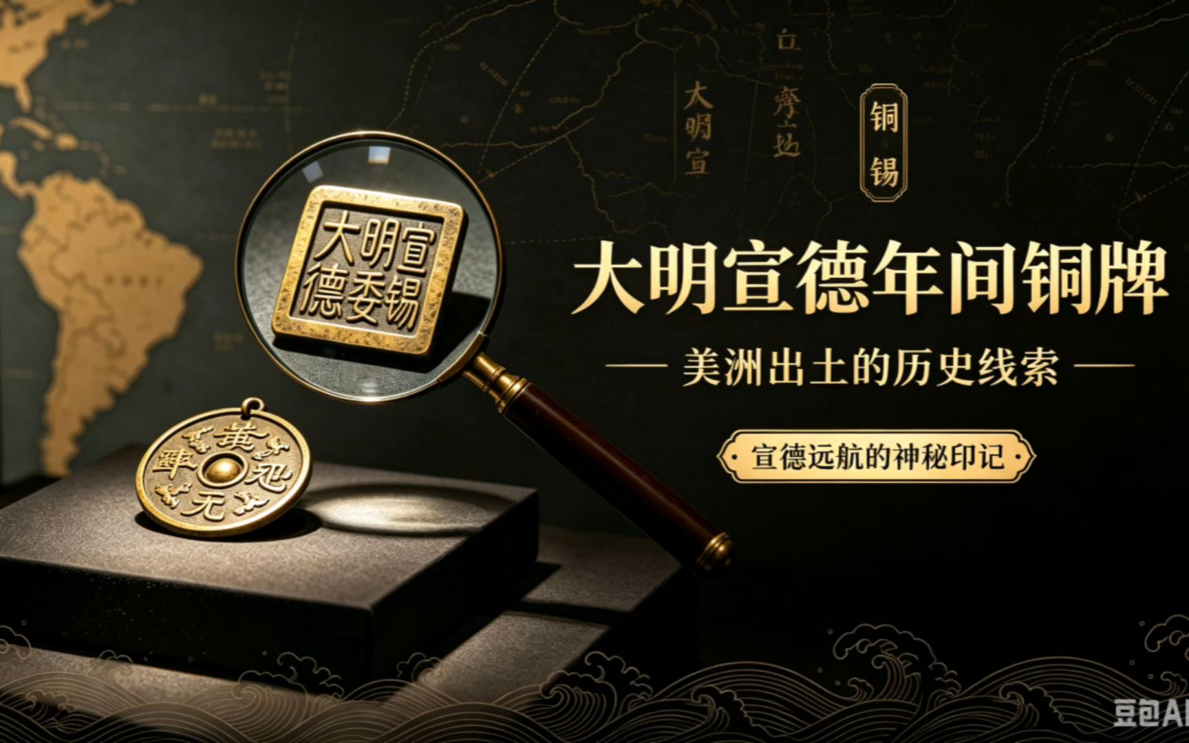 宣德铜牌：一件美洲出土文物，见证大明航海的超前伟大