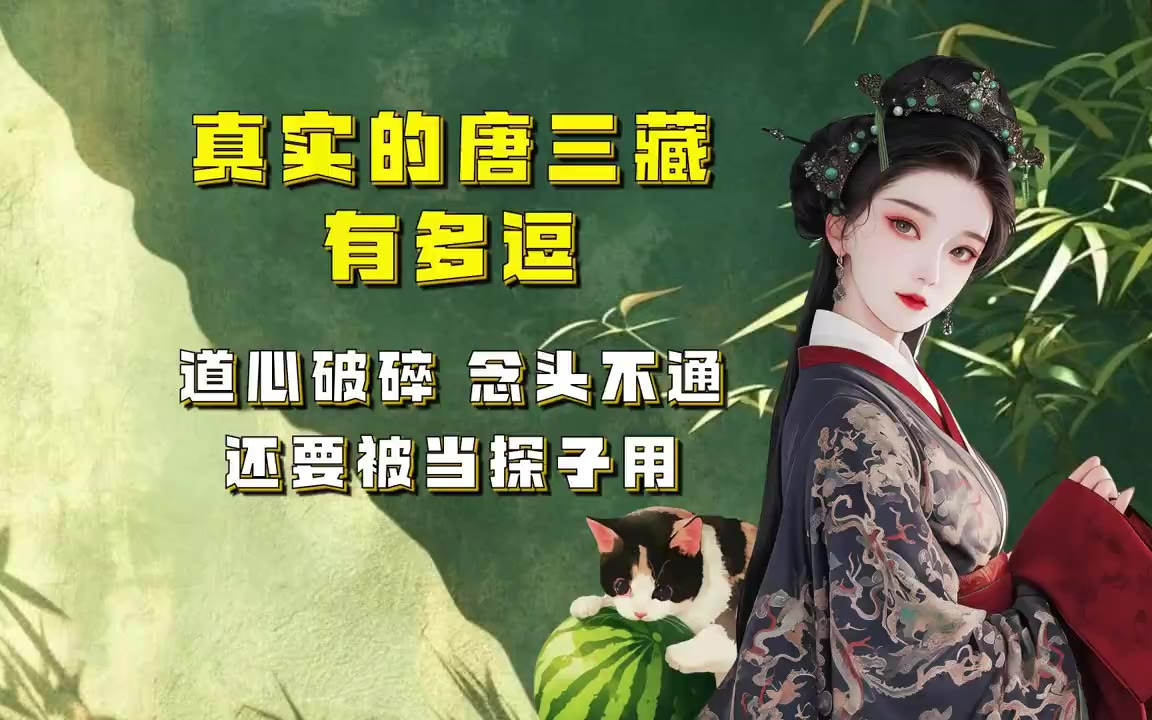 吃瓜蒙主 真实的唐三藏有多逗，道心破碎念头不通 #唐三藏 #佛教 #孙悟空 #西游记