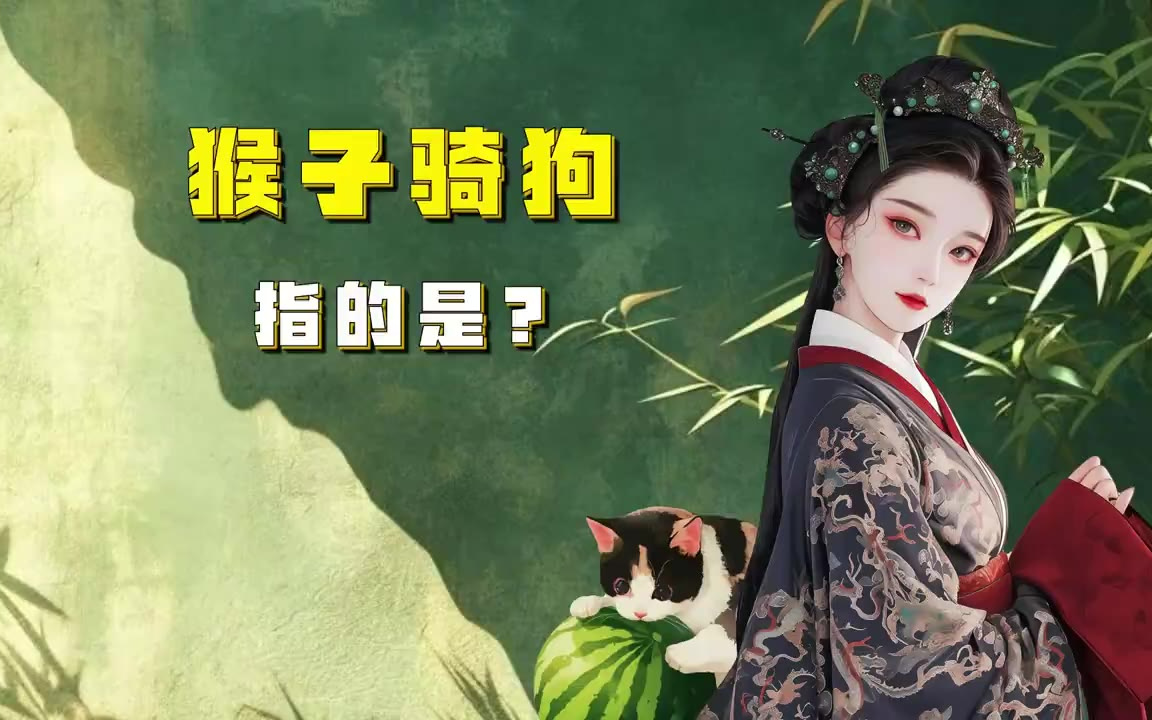 吃瓜蒙主 所以猴子骑狗指的是？