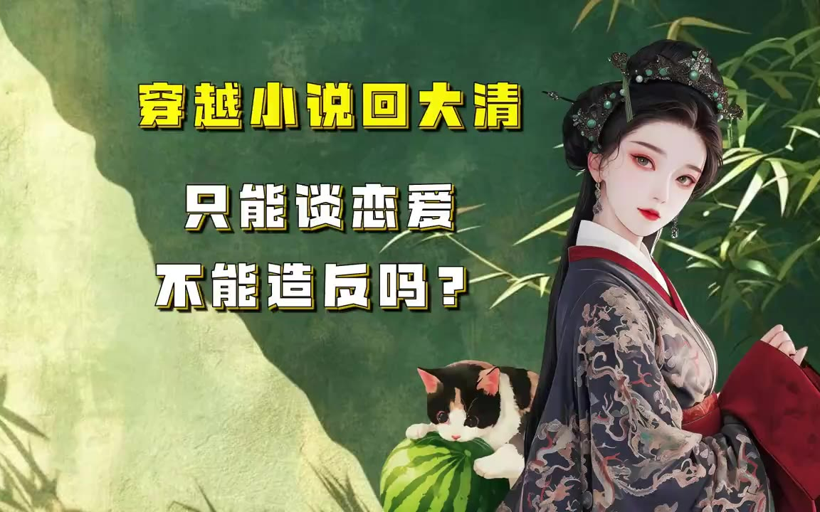 吃瓜蒙主 穿越小说回大清，只能谈恋爱不能造反吗？ #小说 #穿越 #清朝 #穿越小说