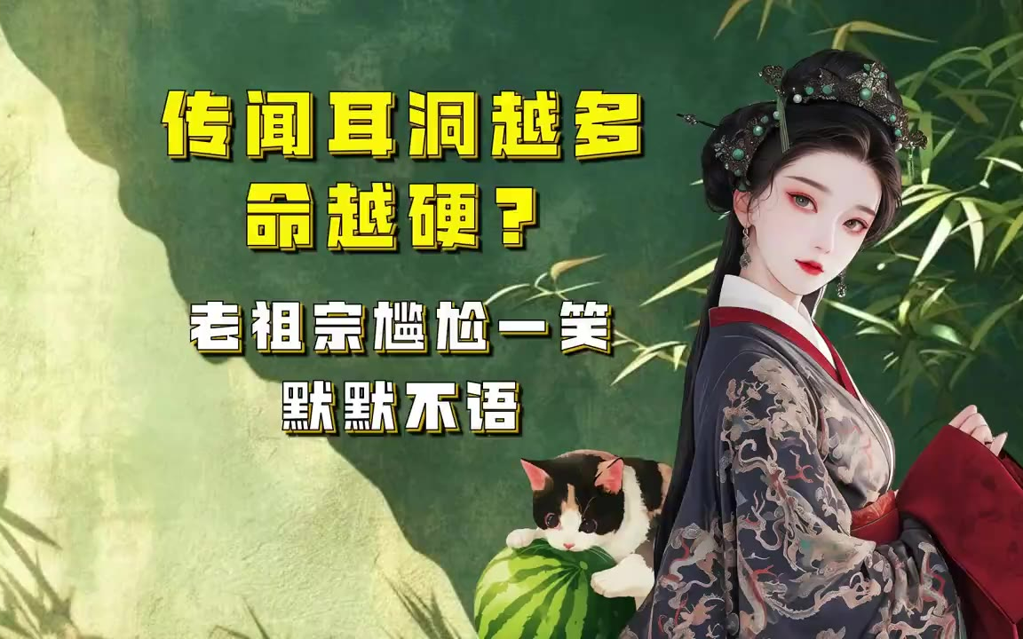吃瓜蒙主 传闻耳洞越多命越硬？老祖宗尴尬一笑，默默不语 #打耳洞 #纹身 #明史 #郑