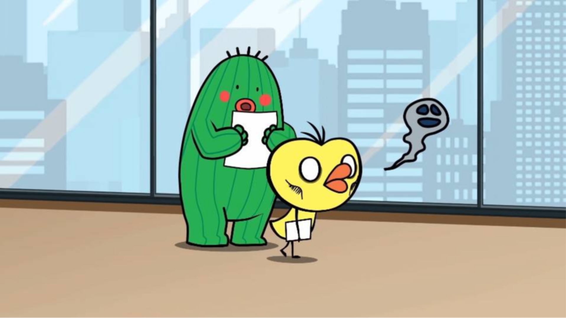 鸡皮和他的朋友第1话早点起床智商会变高加班的福利