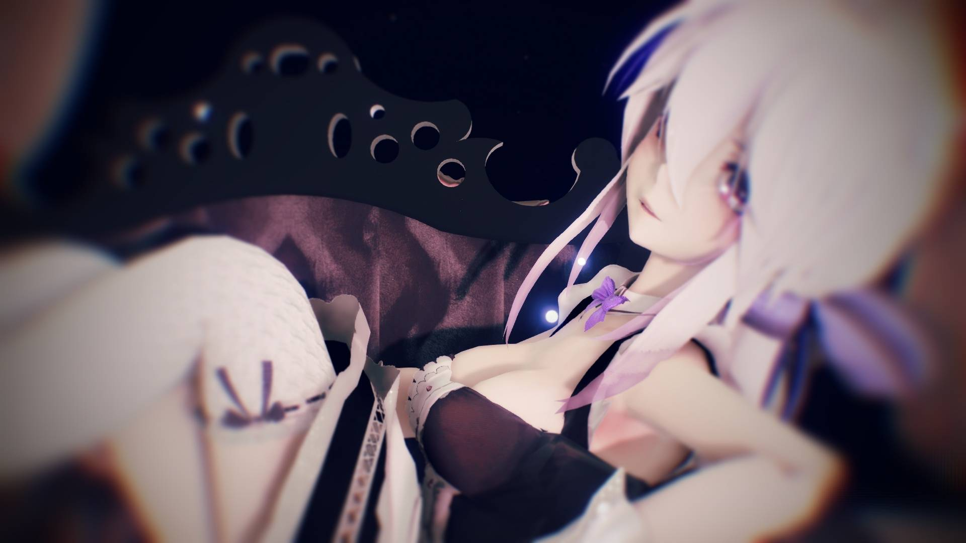 【Haku MMD】【Haku MMD】主人回到家,发现女仆并不愿理你