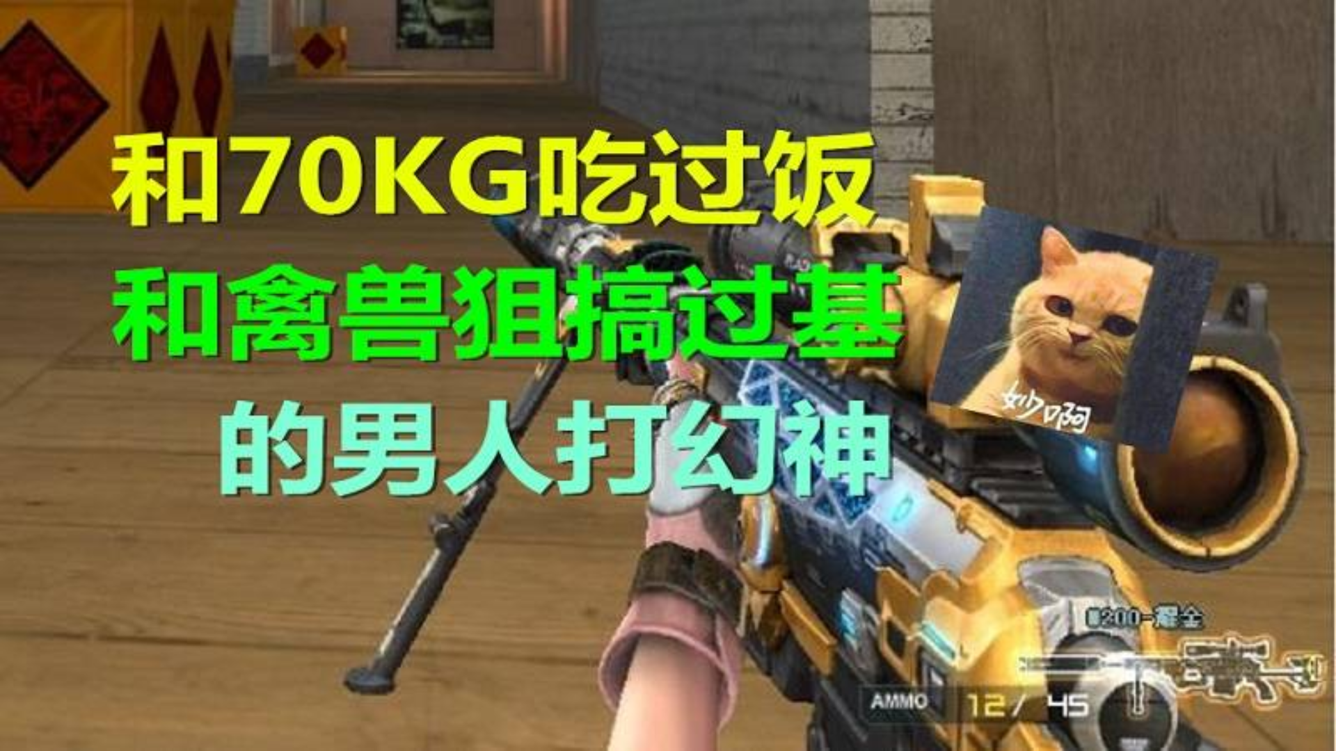 不是狙击手打幻神,和禽兽狙搞过基,70KG吃过饭就是强~