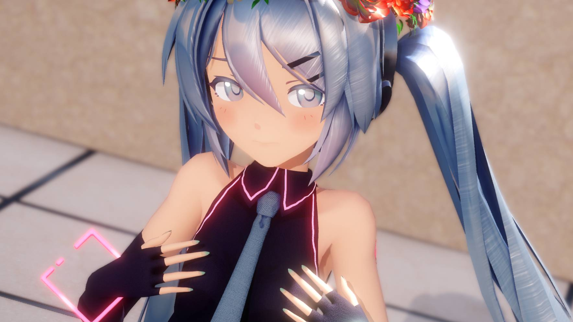 mmd精致质感天降少女罪式mikuヒバナ