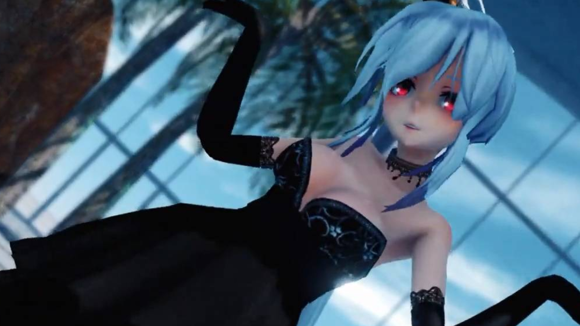 【MMD】 可爱单马尾劲黑裙装御姐HAKU「I m So Hot」