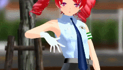 【MMD】海茶式女警TETO「GimmexGimme」UTAUカバー