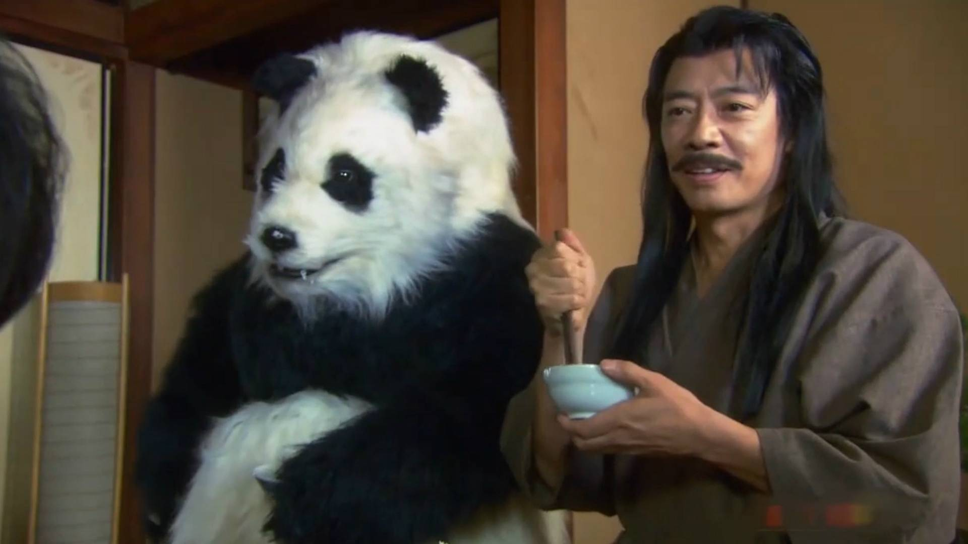 大叔学会一种熊猫武功,碰到冷水就会变成熊猫,一部搞笑武侠电影