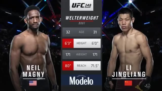 UFC 248 李景亮 vs 马格尼