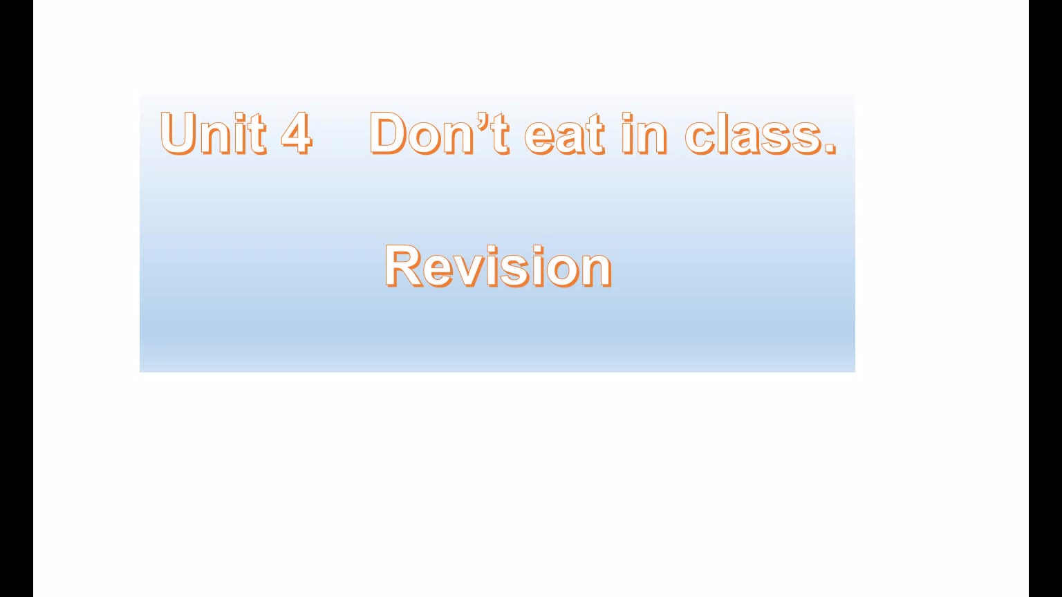 Unit4 Revision