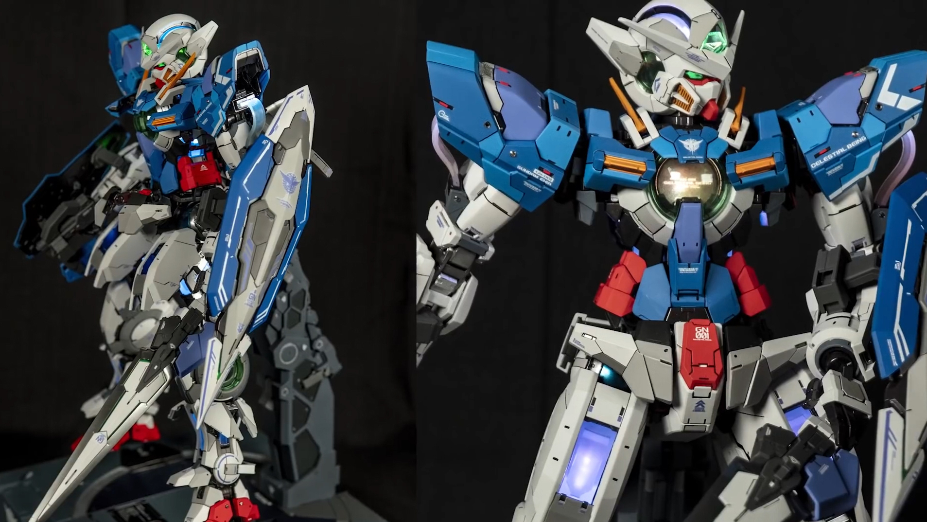 PG 高达 EXIA能天使,模型改造涂装展示