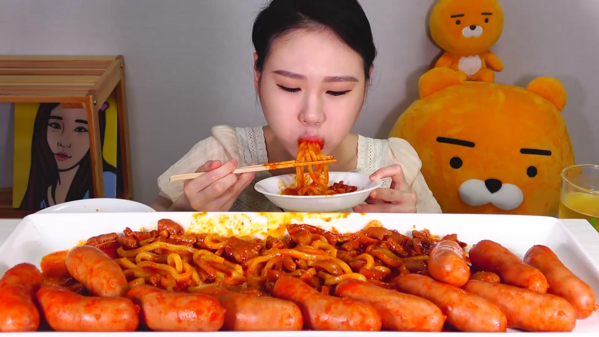 【Fran卡妹】 香肠牛肠乌冬面+煎饺乌冬面+海鲜黑豆炸酱面