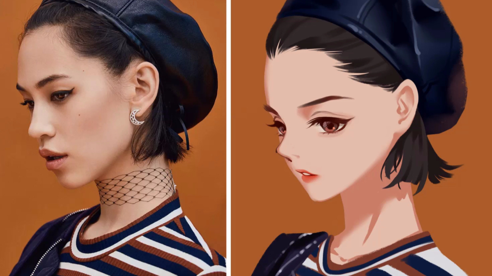 【ps厚涂画法】板绘转人物希子厚涂教学12分钟详细教程03#绘画