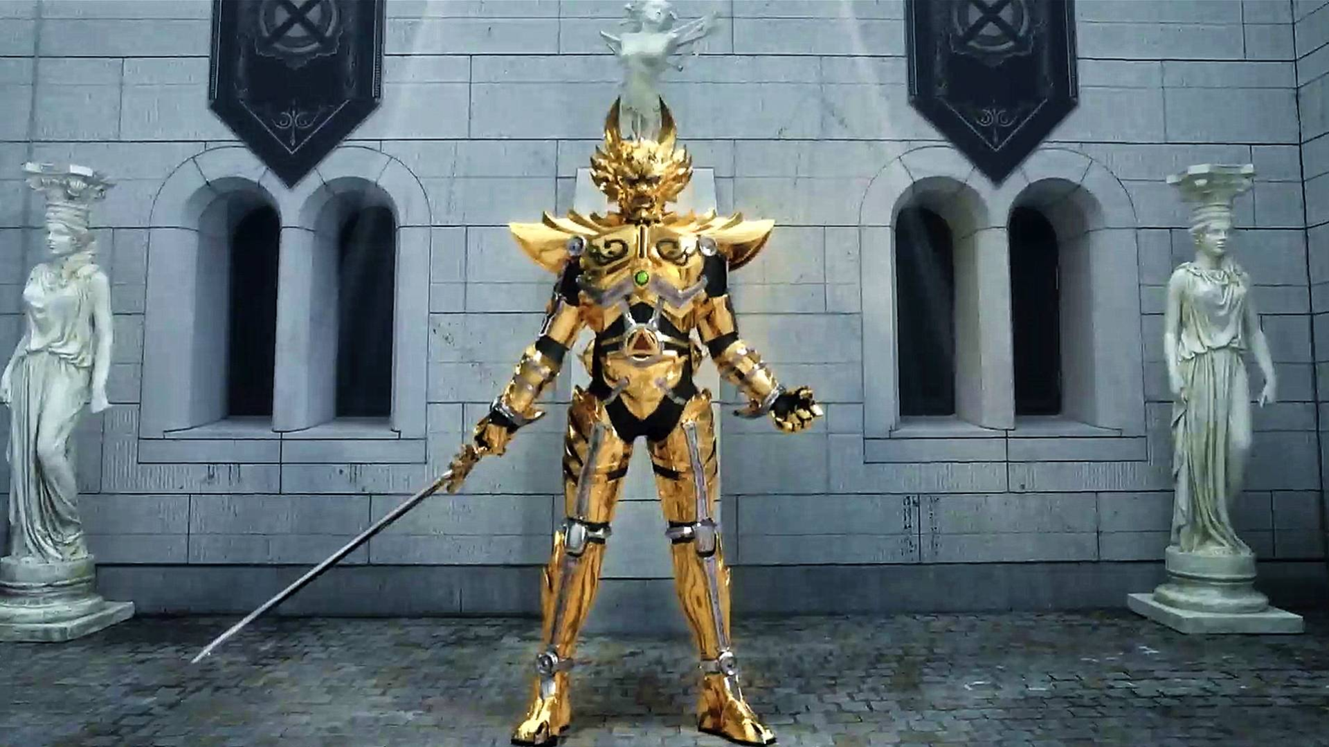 男主拥有一枚魔界戒指,戴上便可召唤黄金铠甲,一部魔幻动作电影