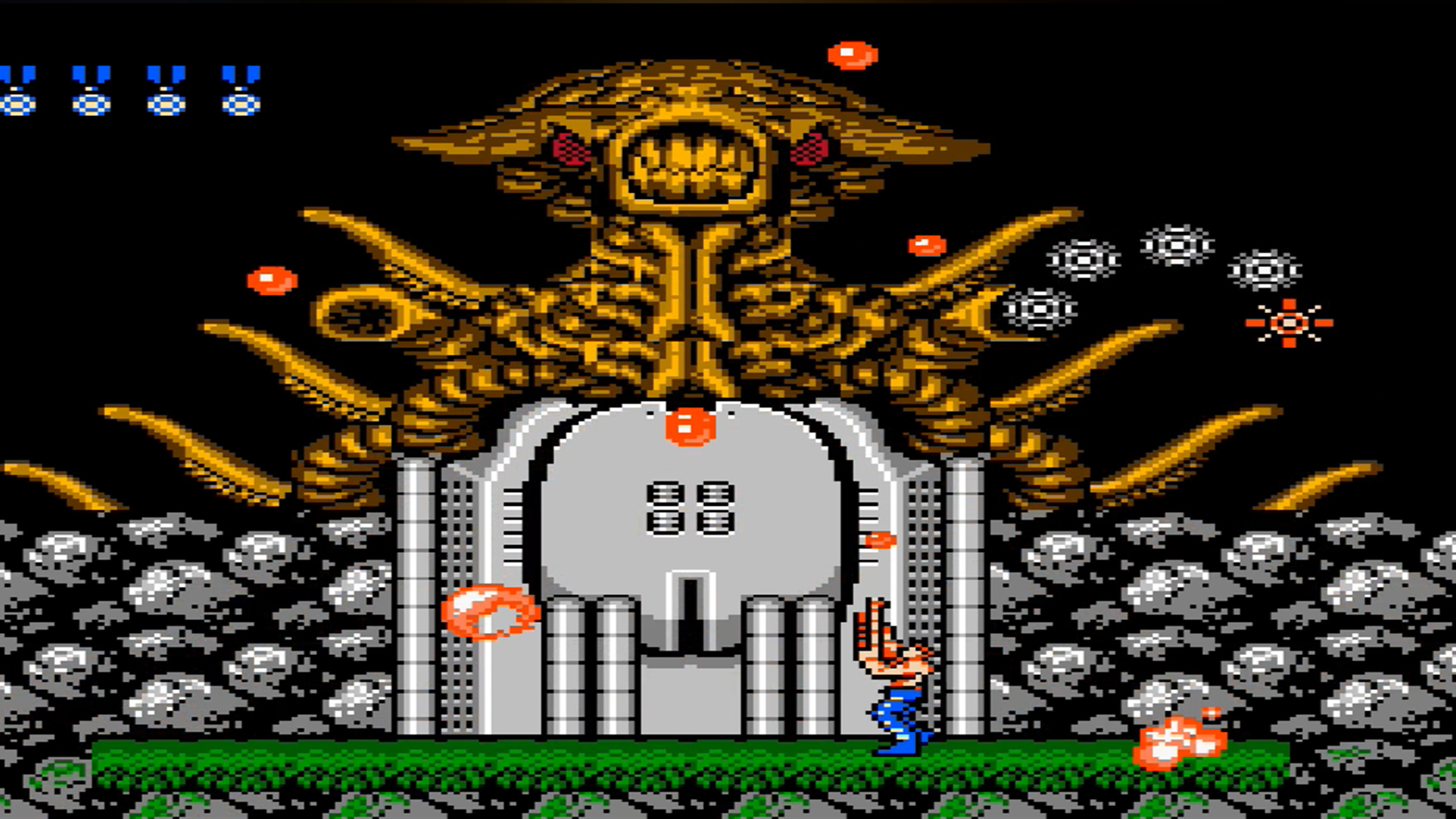 红白机游戏《魂斗罗1代》改版第三关