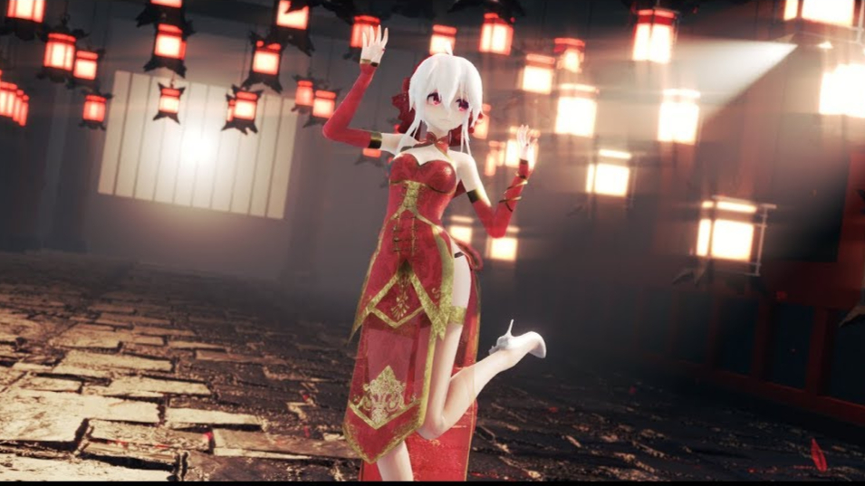【MMD弱音】冬已去 春未来 旗袍诱惑