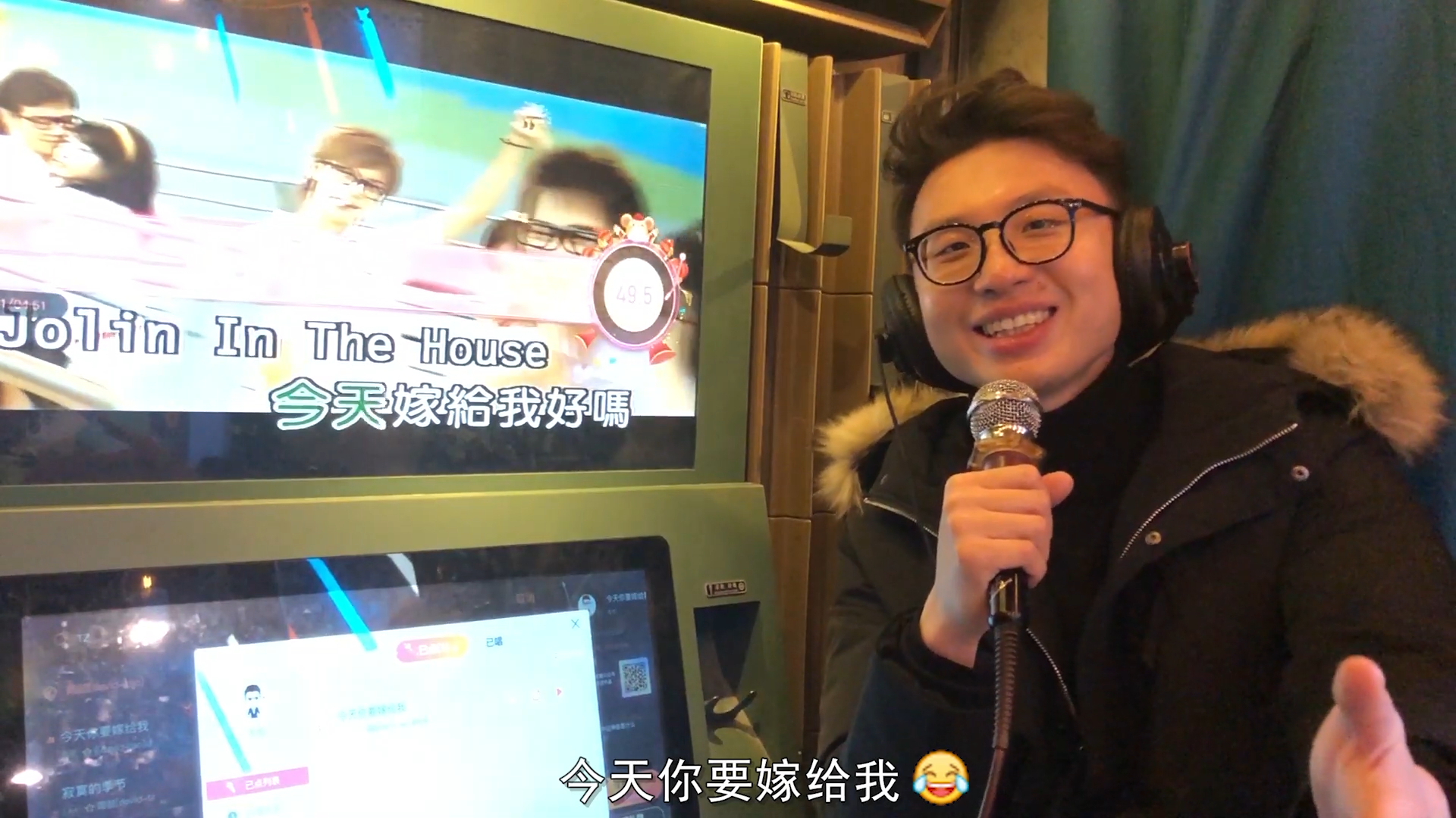 今天跟护士小姐姐一起去唱歌,我为她唱了一首《今天你要嫁给我》