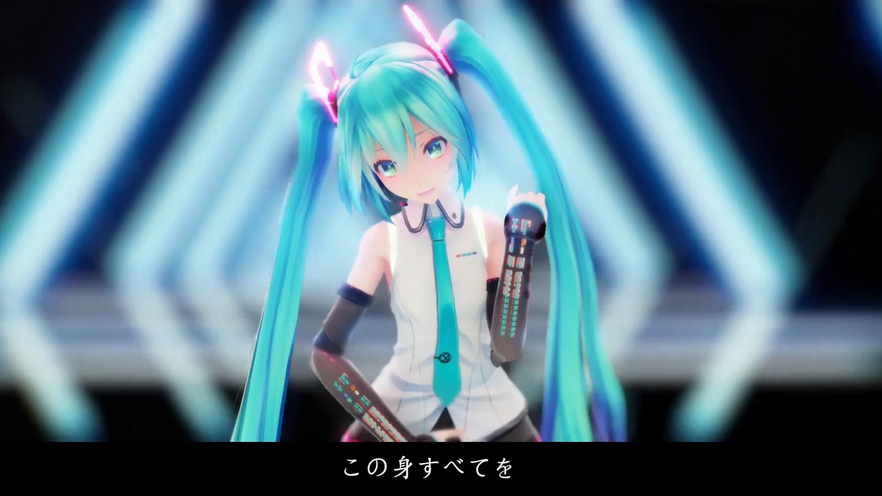 【场景切换MMD】Tda式V4X初音Miku ヒビカセ (让其响彻)