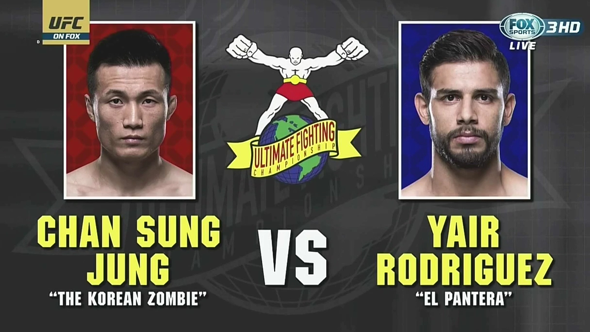 UFC Fight Night139 台湾解说 韩国僵尸 VS Yair Rodriguez