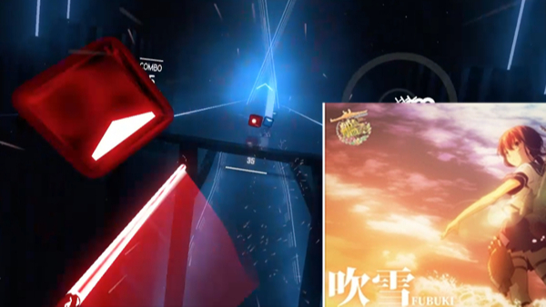 【节奏光剑 自制谱】吹雪 TV size 西沢幸奏