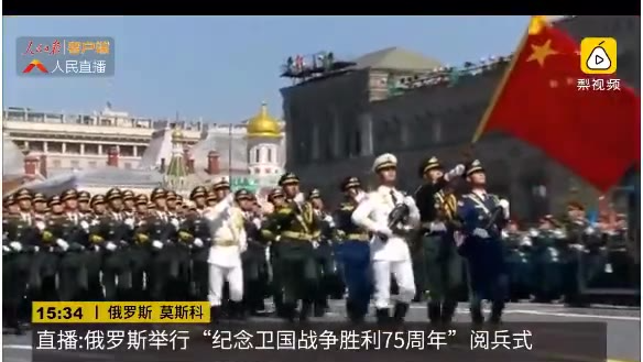 红场阅兵,中国军人的英姿 