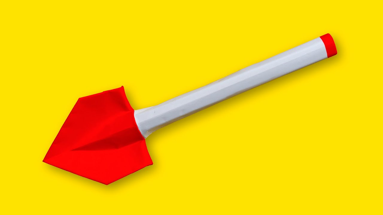 简单形象的折纸铲子教程,折好给小朋友们过家家吧!