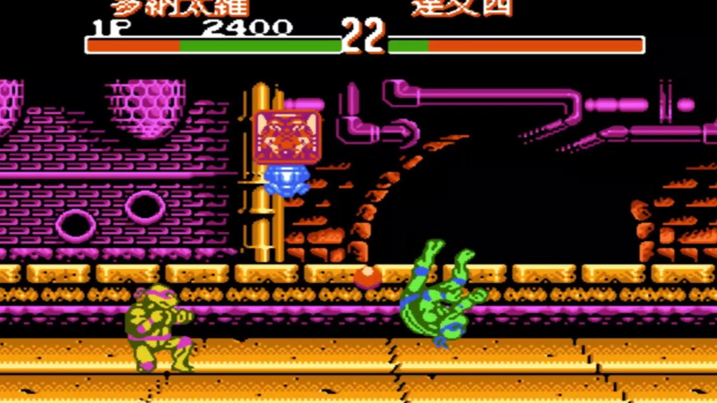 激龟快打故事模式,多纳泰罗,使用棍子的忍者神龟如何发大招,vs格斗