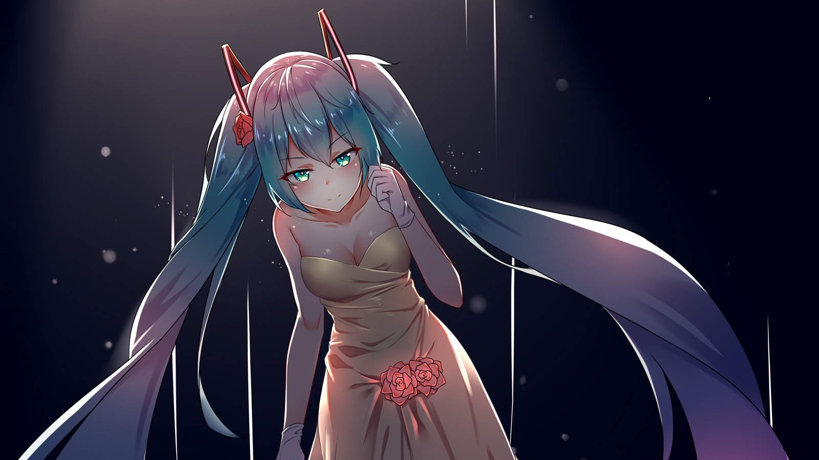 【板绘】礼服初音