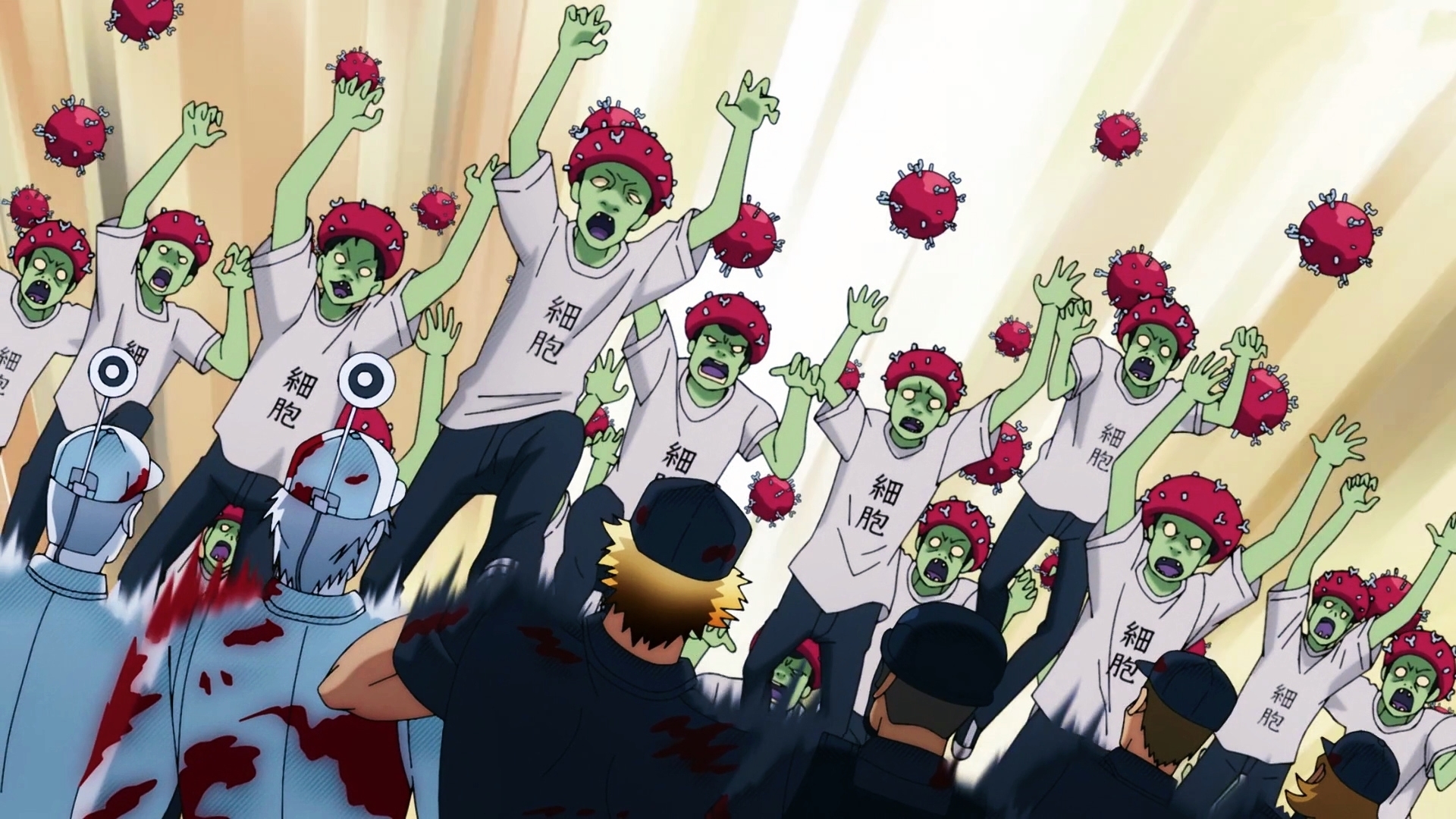 病毒大肆入侵人体,感染正常的细胞,在人体内掀起一场大战