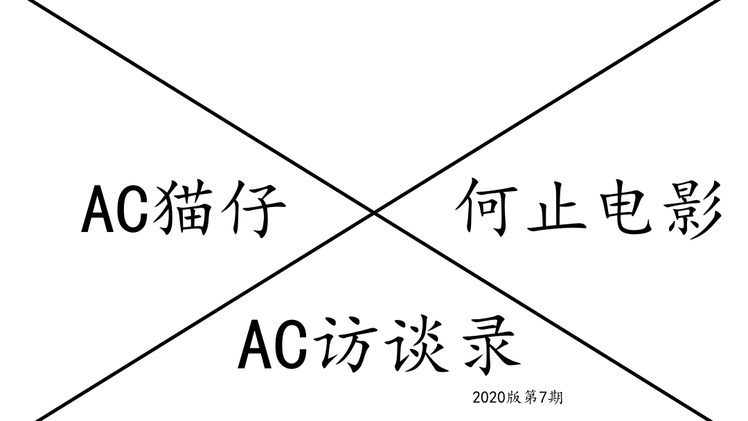 【AC访谈录】 2020版 第七期 何止电影 今天 咱们只聊电影