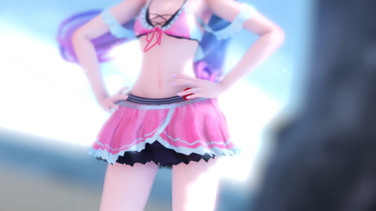 【MMD】泳装Miku,这未免也太那个了吧?
