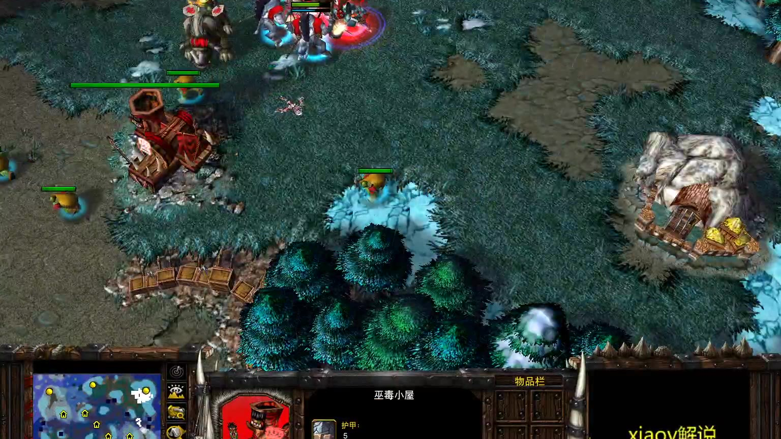 一头黑牛的奇幻旅程 魔兽争霸xiaoy解说fly soin
