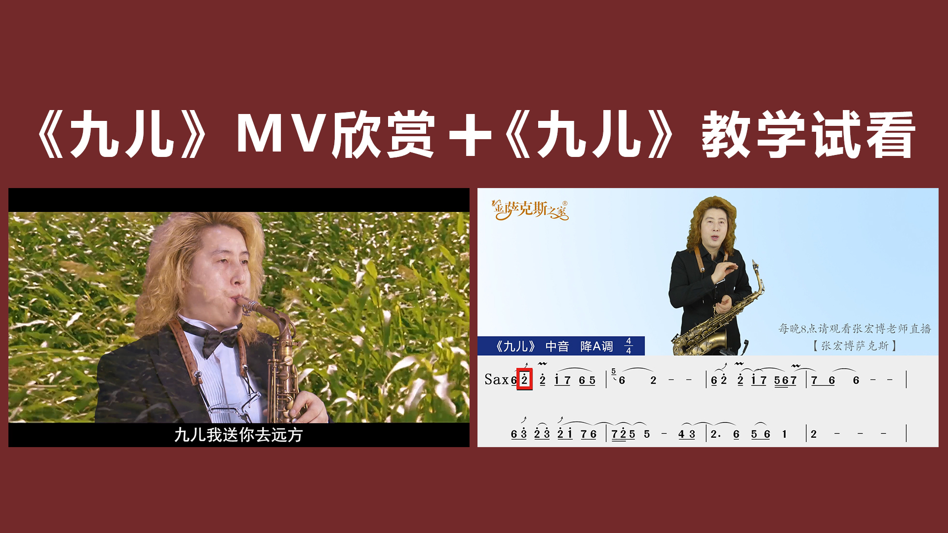 红高粱《九儿》撕心裂肺凄美至极,萨克斯别有韵味,歌曲教学试看!