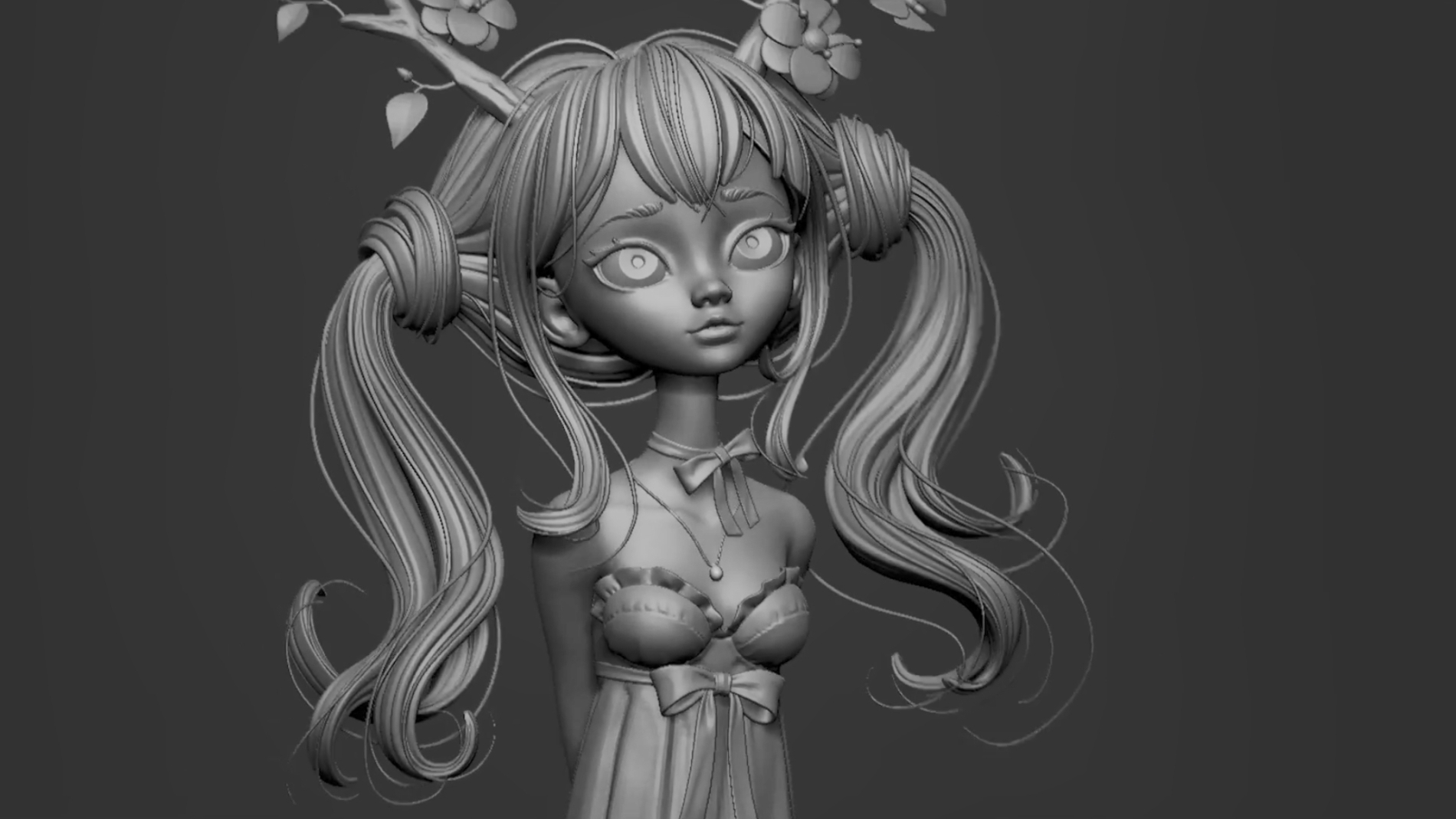 3d建模宝可梦喵喵3d模型制作zbrush加速雕刻