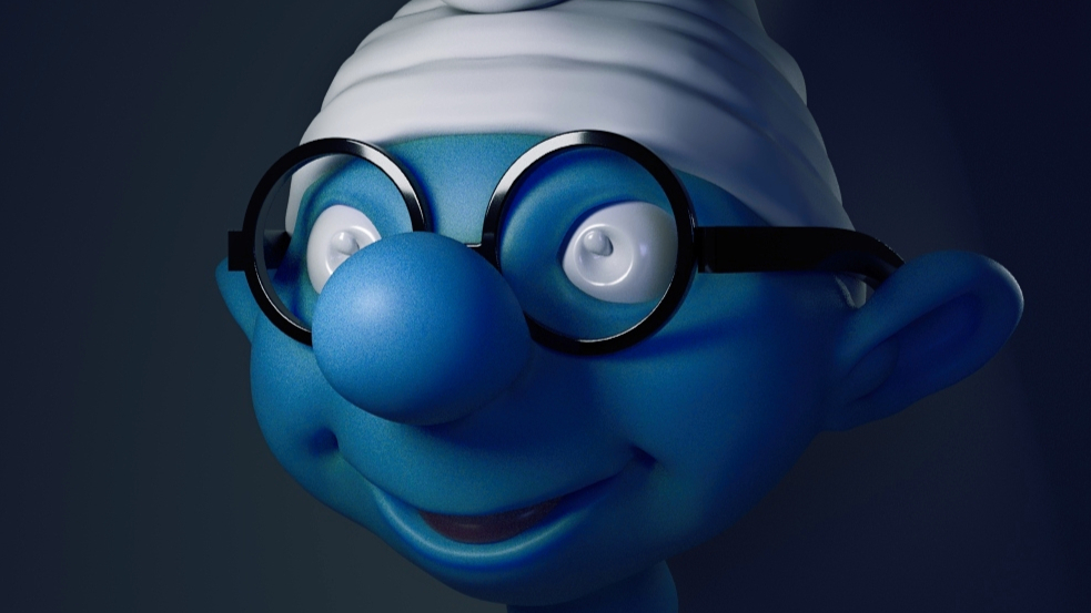 zbrush匠人出品——蓝精灵聪聪