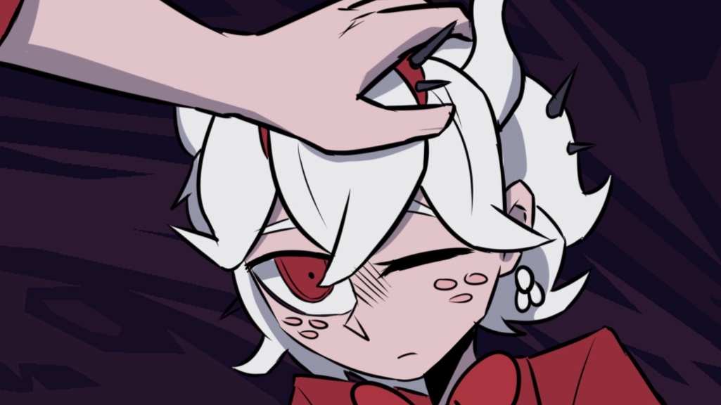 【helltaker】老苍蝇别西卜和天使被摸头杀的反应