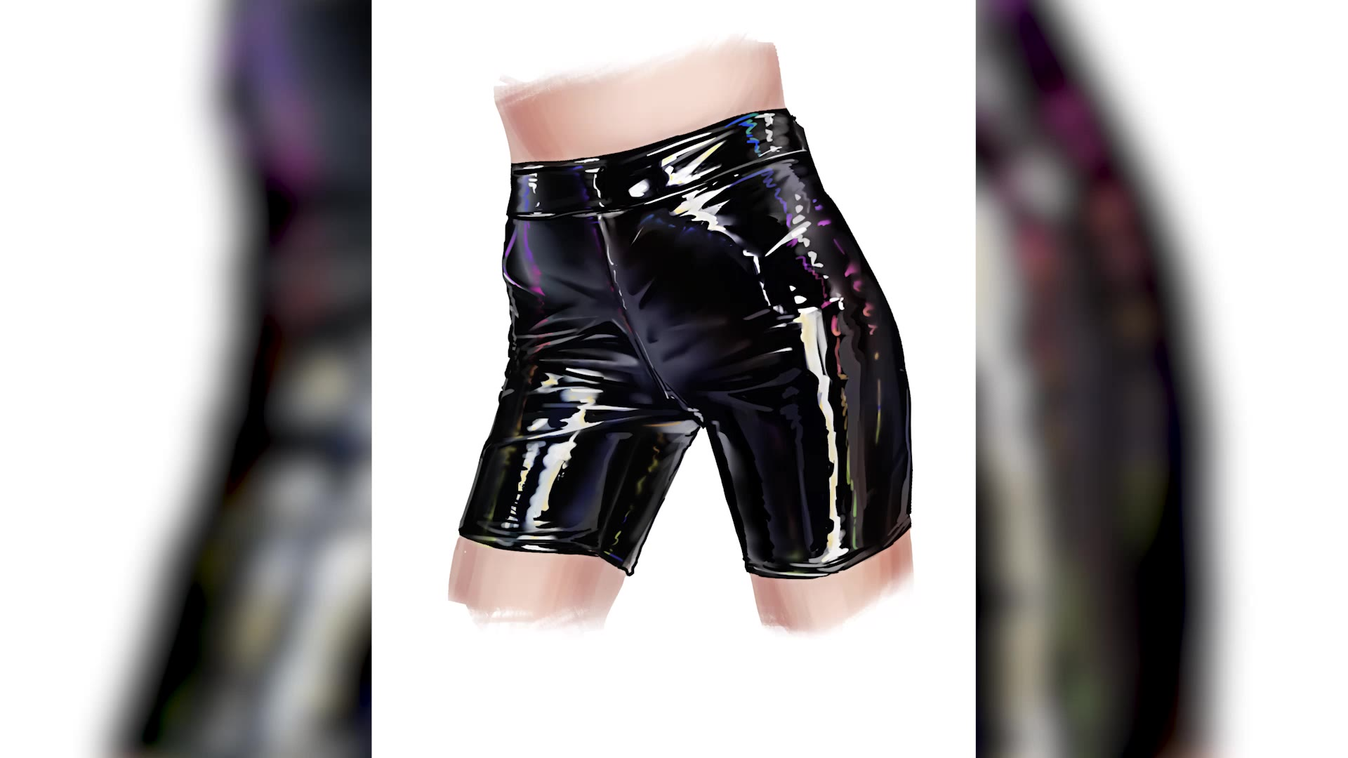 【板绘教程】教你如何绘画紧身皮裤