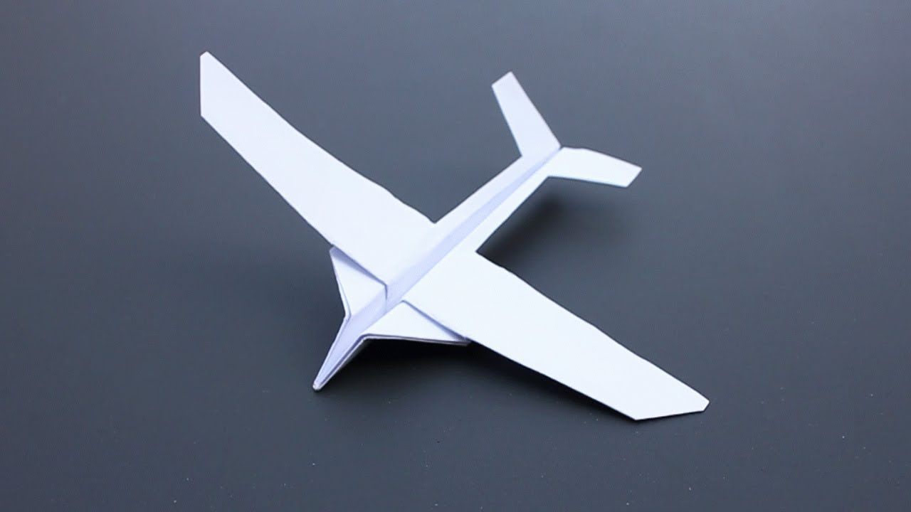 纸飞机还能这么玩?教你折纸能飞超远的滑翔机,特别有意思!