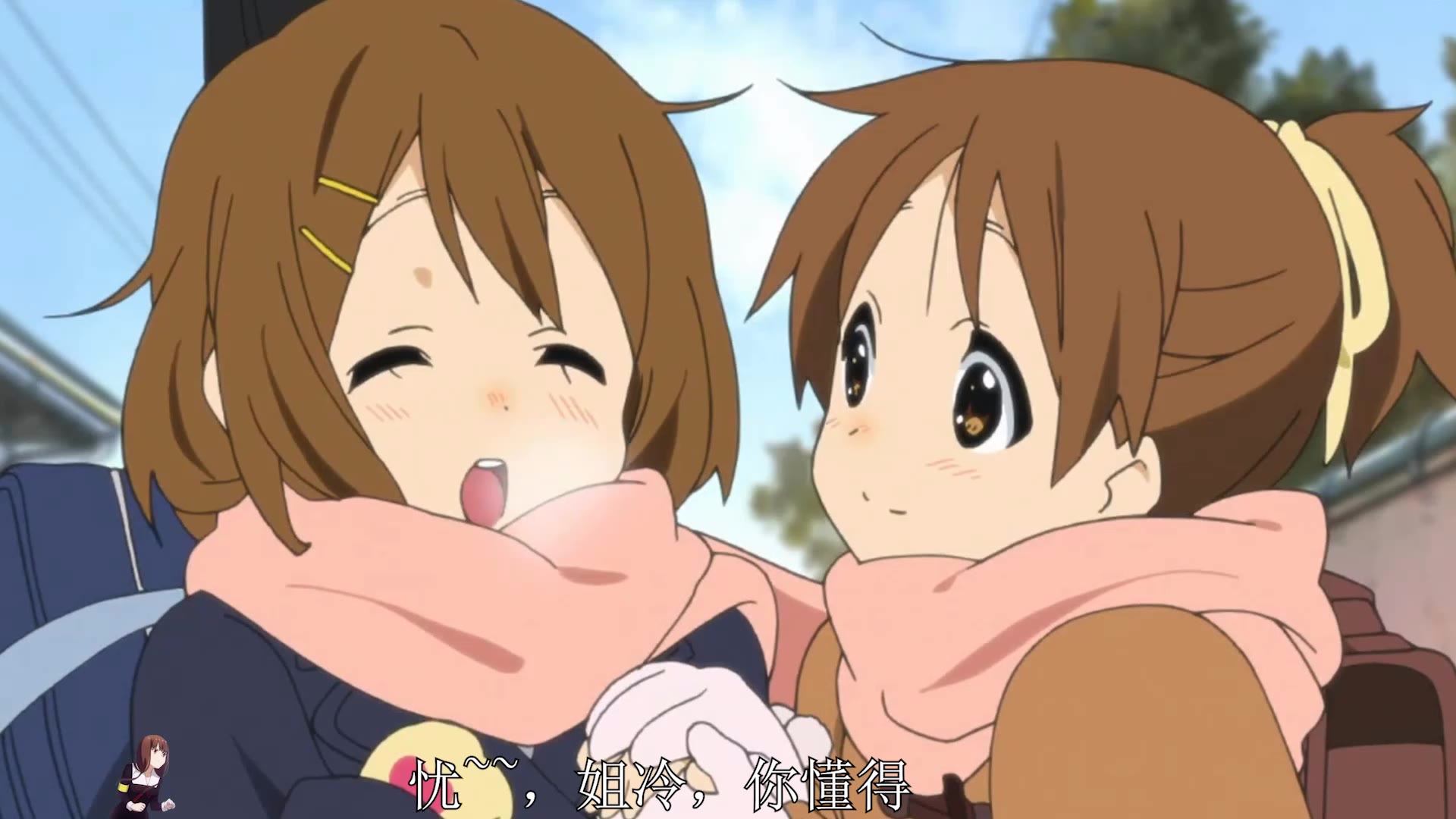 轻音少女之怕冷的呆唯,冷得忧梅开二度唱unravel