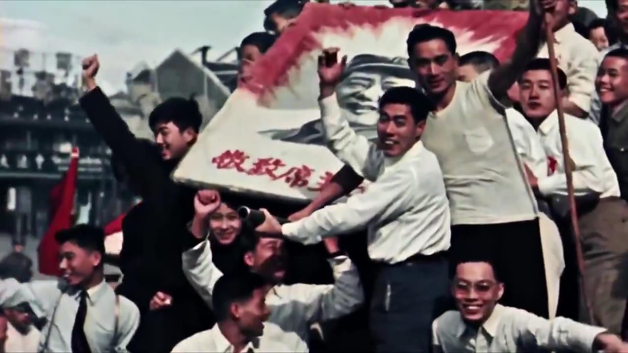 一部70年前的前苏联彩色纪录片剪辑《 中国 1949-1950》,当时的影像太珍贵了